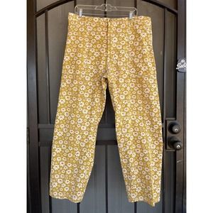 Big Bud Press Mustard Crazy Daisy Work Pants- XL